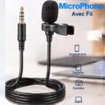 Microphone Lavalier Avec Fil
